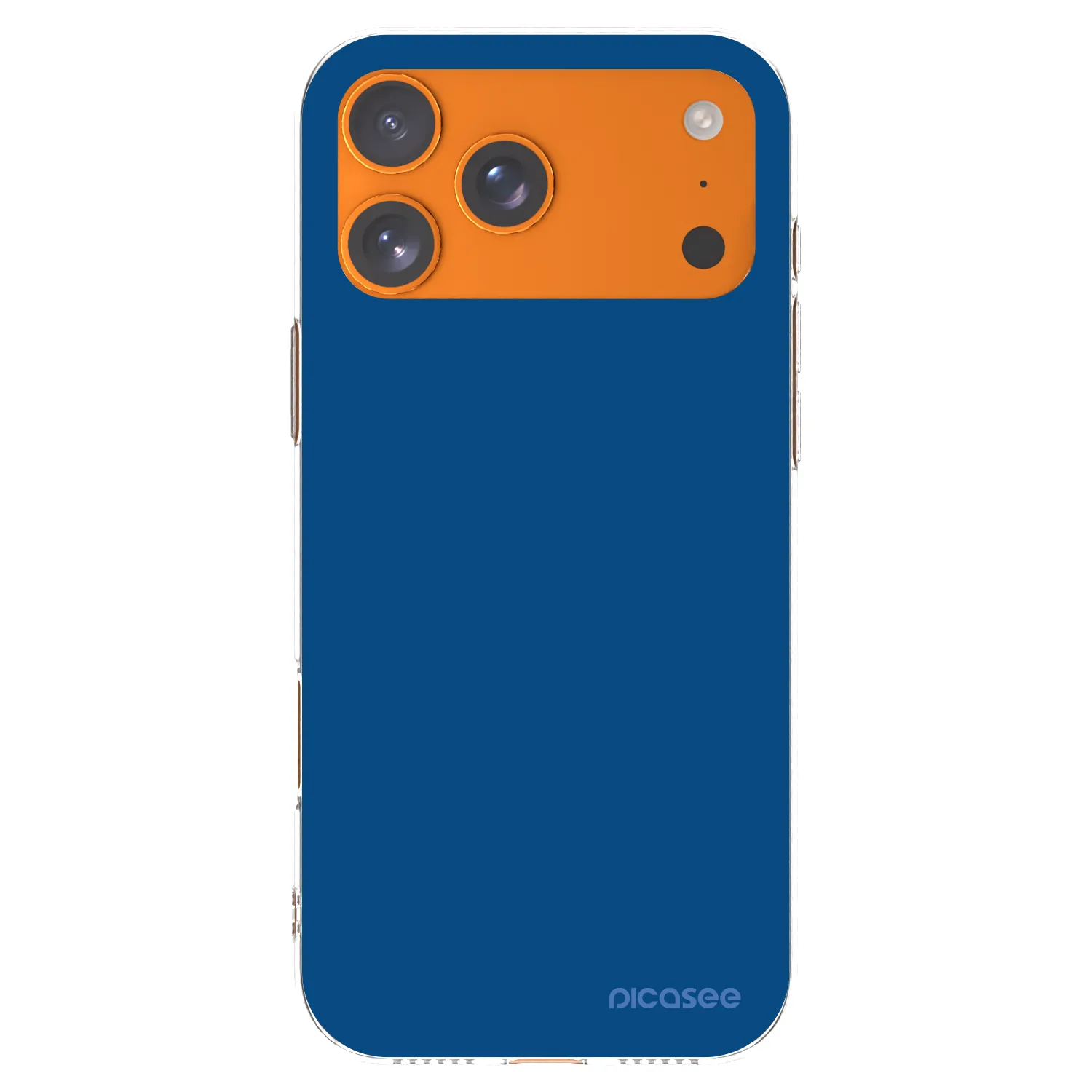 Picasee silikónový prehľadný obal pre Apple iPhone 17 Pro Max - Navy Blue