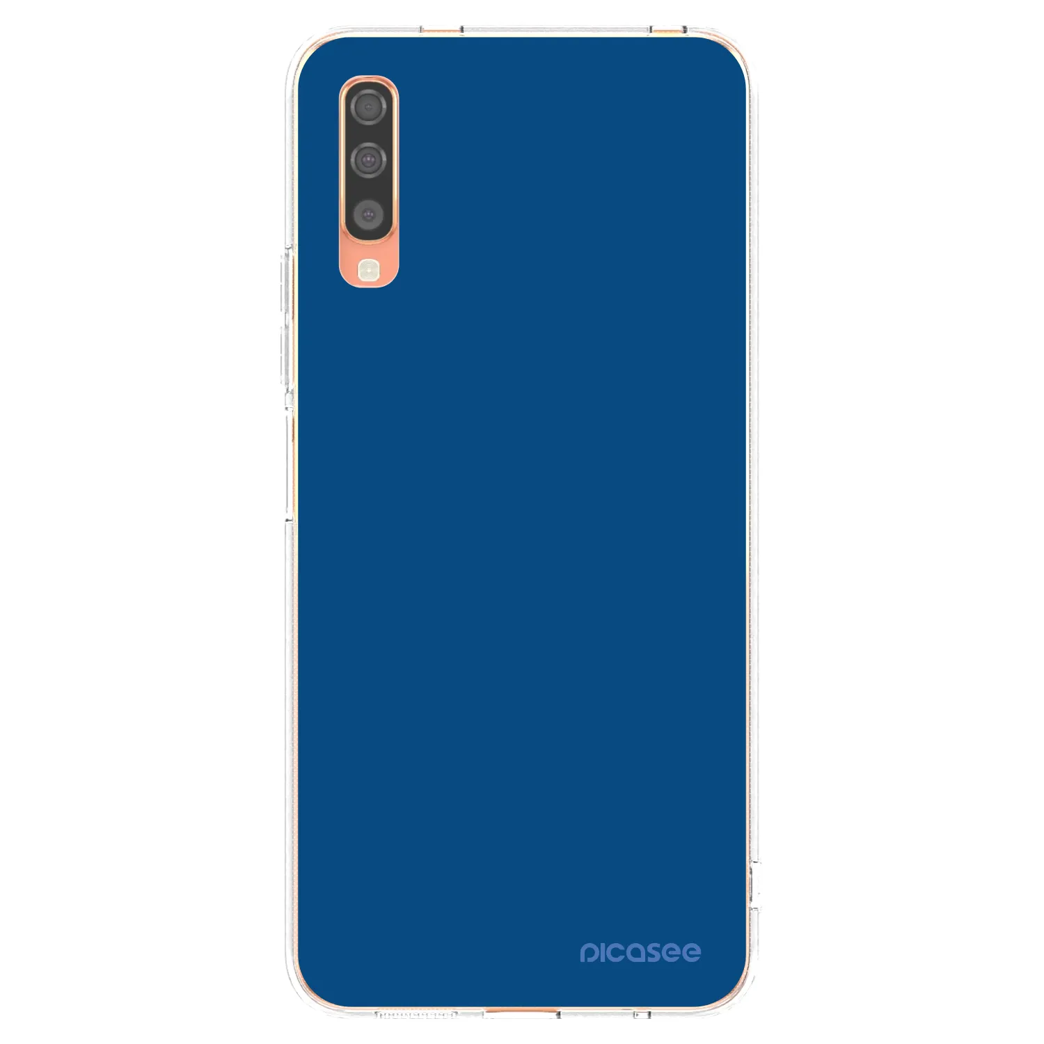 Picasee silikónový prehľadný obal pre Samsung Galaxy A70 A705F - Navy Blue