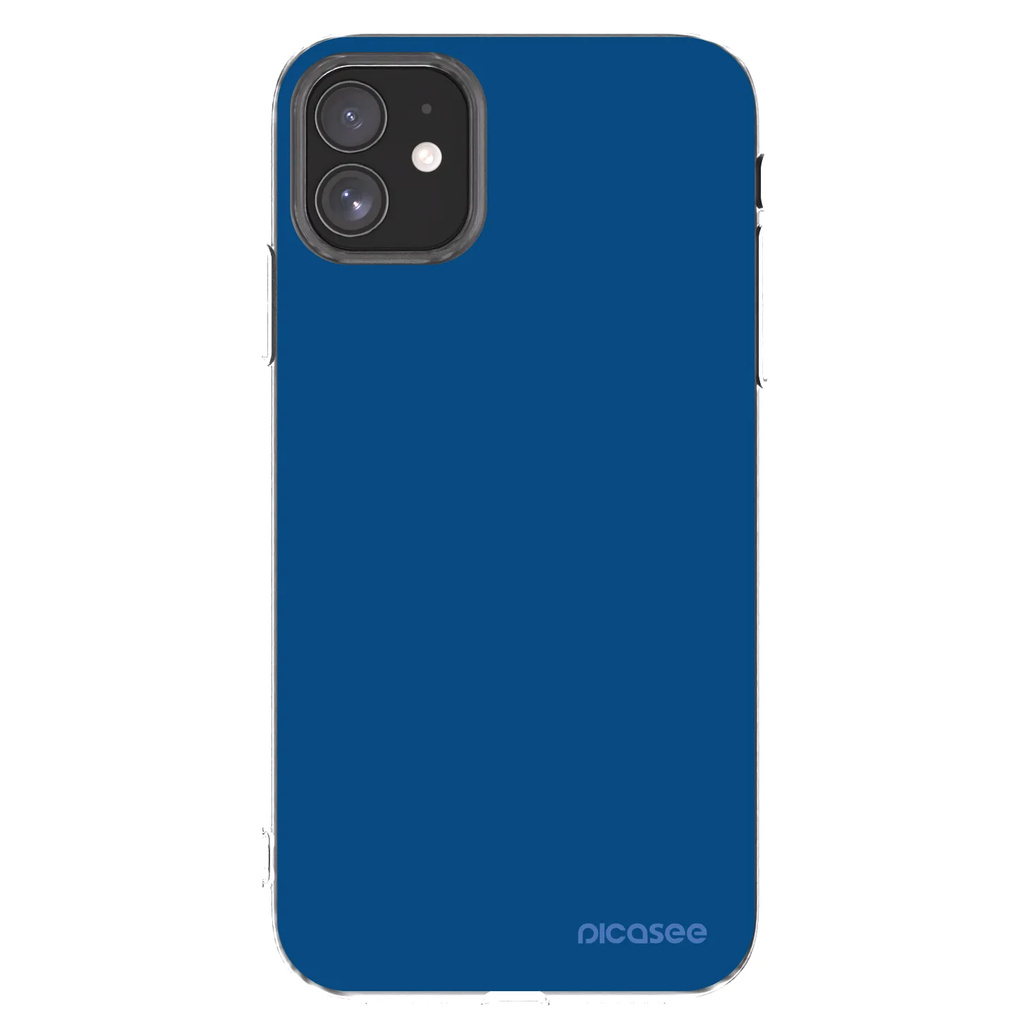 Picasee silikónový prehľadný obal pre Apple iPhone 11 - Navy Blue