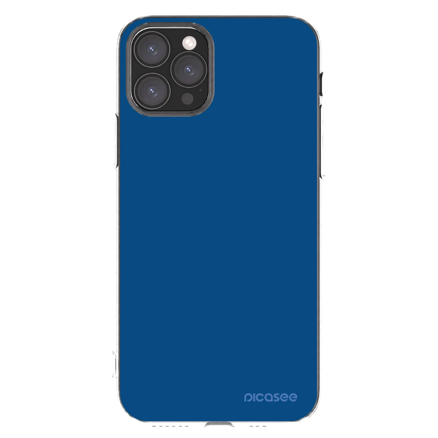 Picasee silikónový prehľadný obal pre Apple iPhone 11 Pro - Navy Blue
