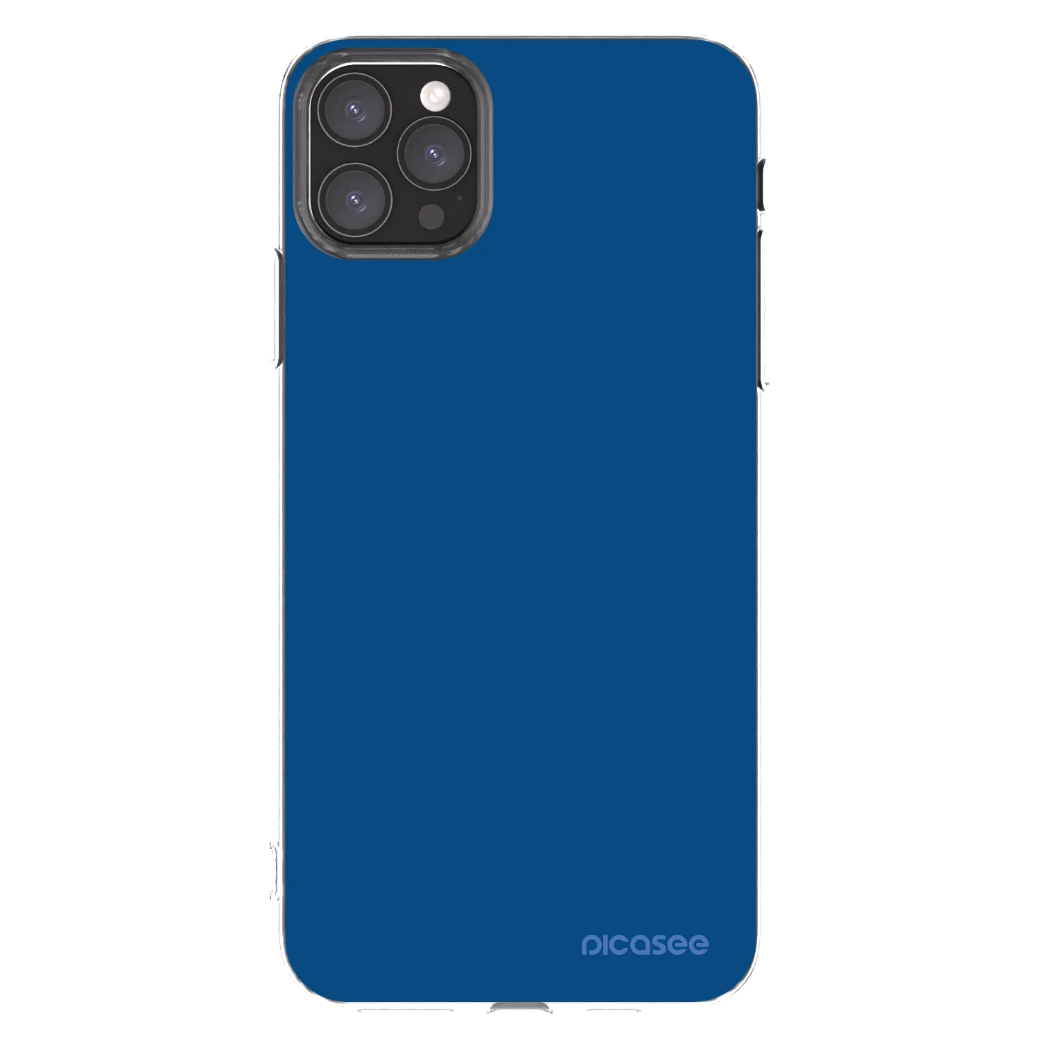 Picasee silikónový prehľadný obal pre Apple iPhone 11 Pro Max - Navy Blue