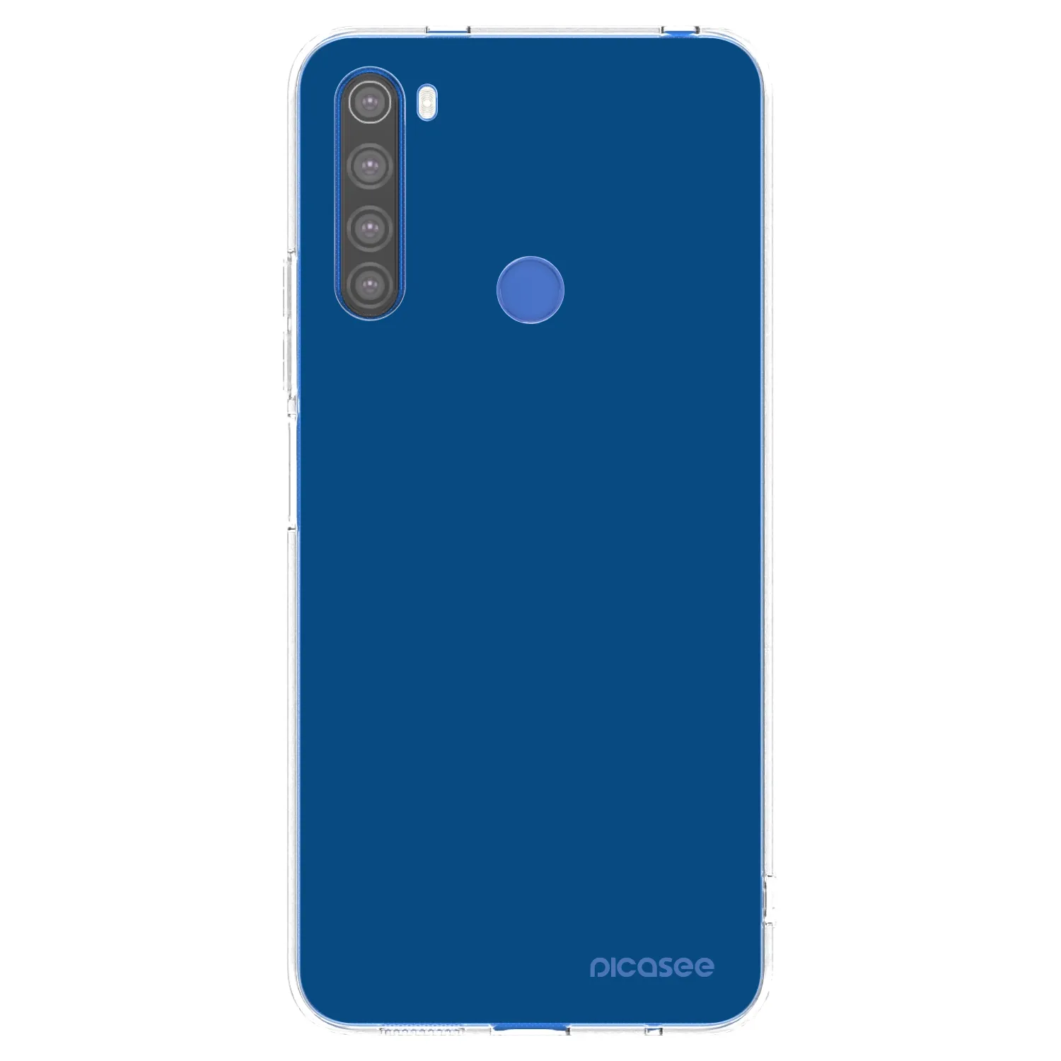 Picasee silikónový prehľadný obal pre Xiaomi Redmi Note 8T - Navy Blue
