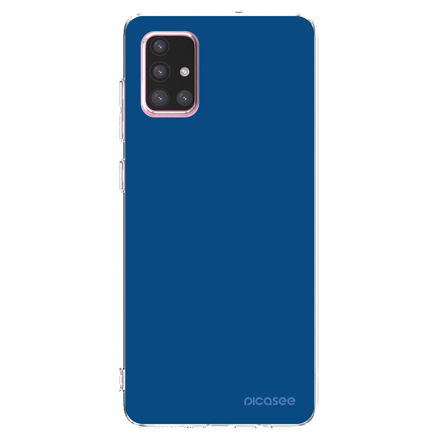 Picasee silikónový prehľadný obal pre Samsung Galaxy A71 A715F - Navy Blue