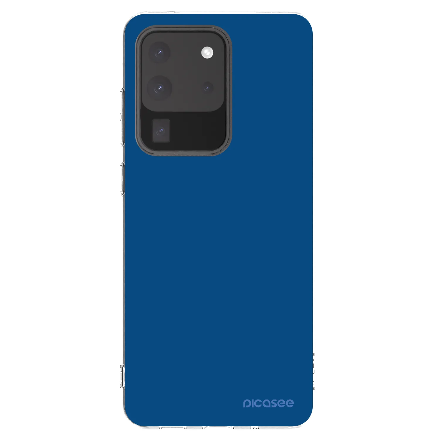 Picasee silikónový prehľadný obal pre Samsung Galaxy S20 Ultra 5G G988F - Navy Blue