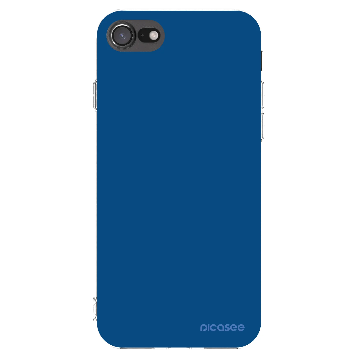 Picasee silikónový prehľadný obal pre Apple iPhone SE 2020 - Navy Blue