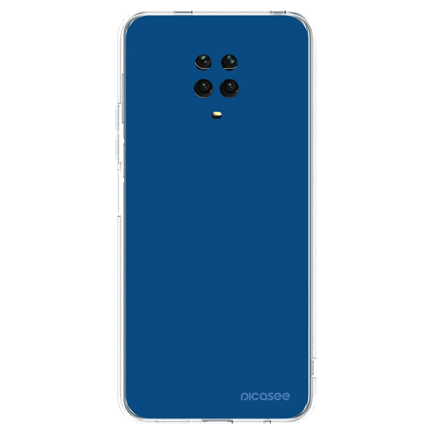 Picasee silikónový prehľadný obal pre Xiaomi Redmi Note 9 Pro - Navy Blue