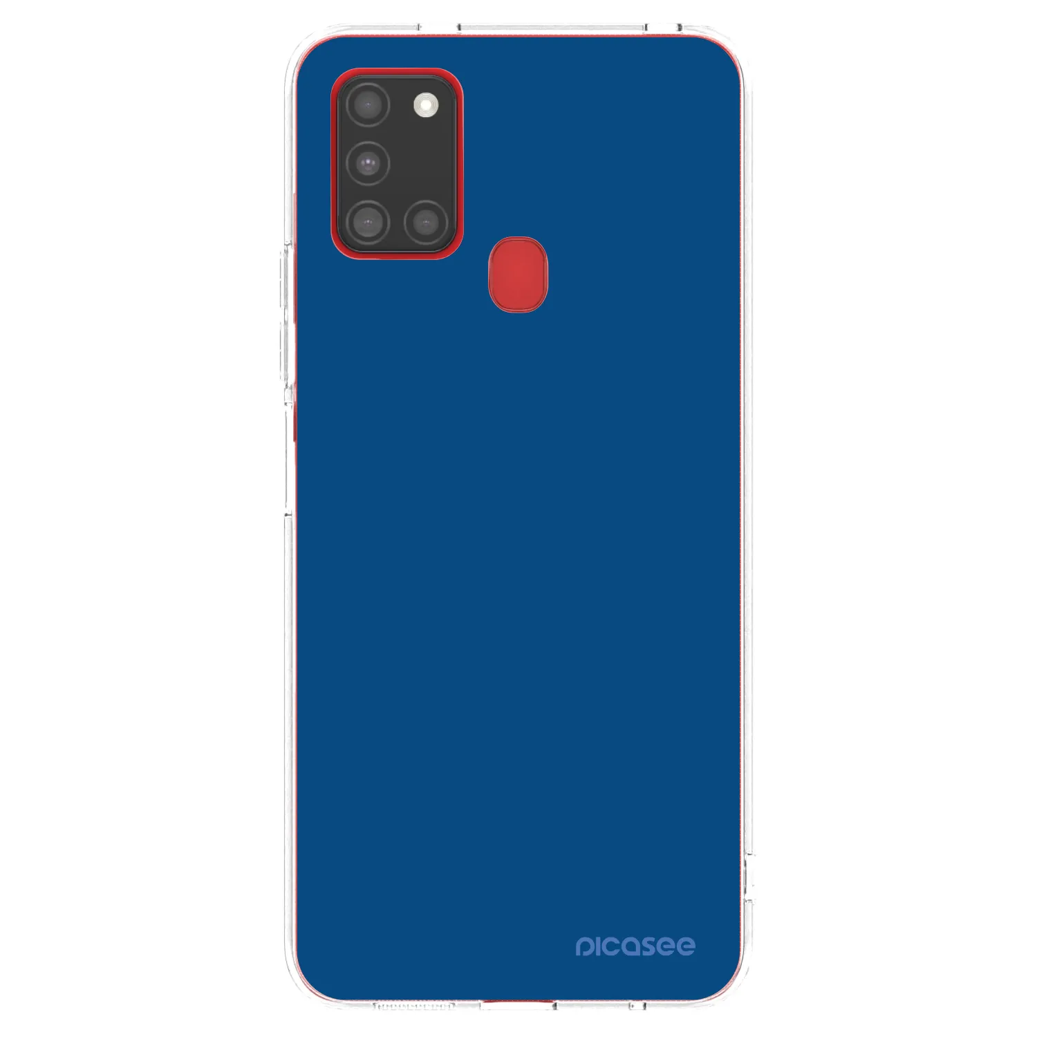 Picasee silikónový prehľadný obal pre Samsung Galaxy A21s - Navy Blue