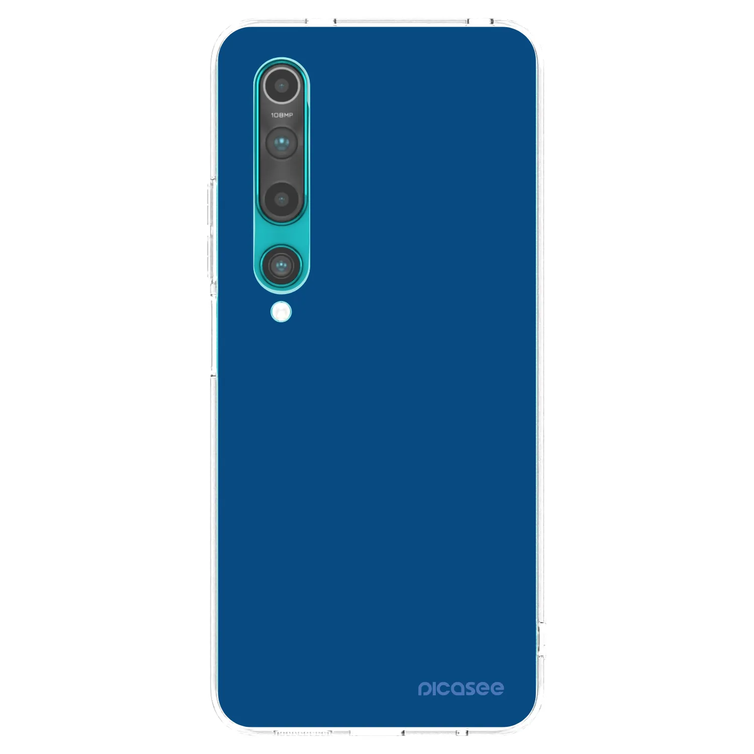 Picasee silikónový prehľadný obal pre Xiaomi Mi 10 - Navy Blue