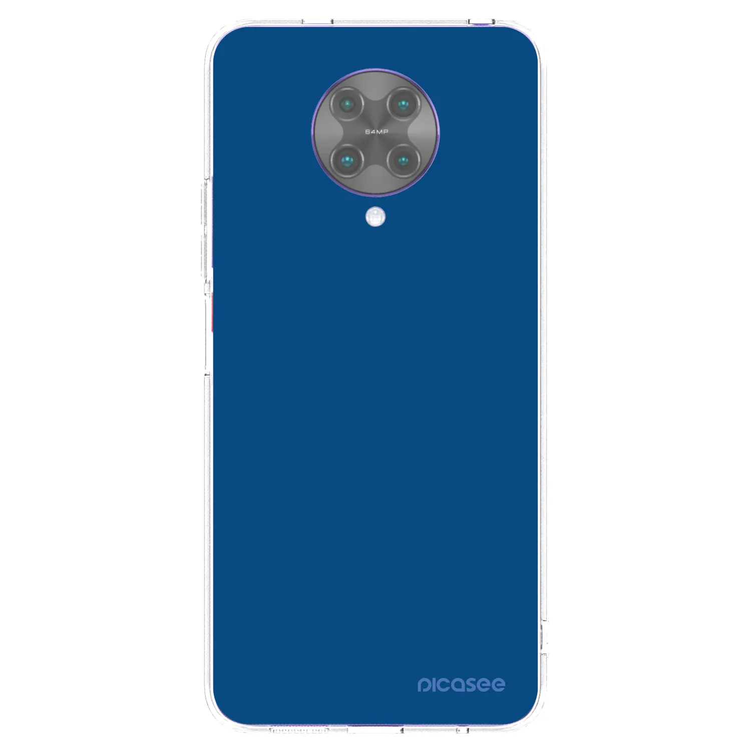 Picasee silikónový prehľadný obal pre Xiaomi Poco F2 Pro - Navy Blue