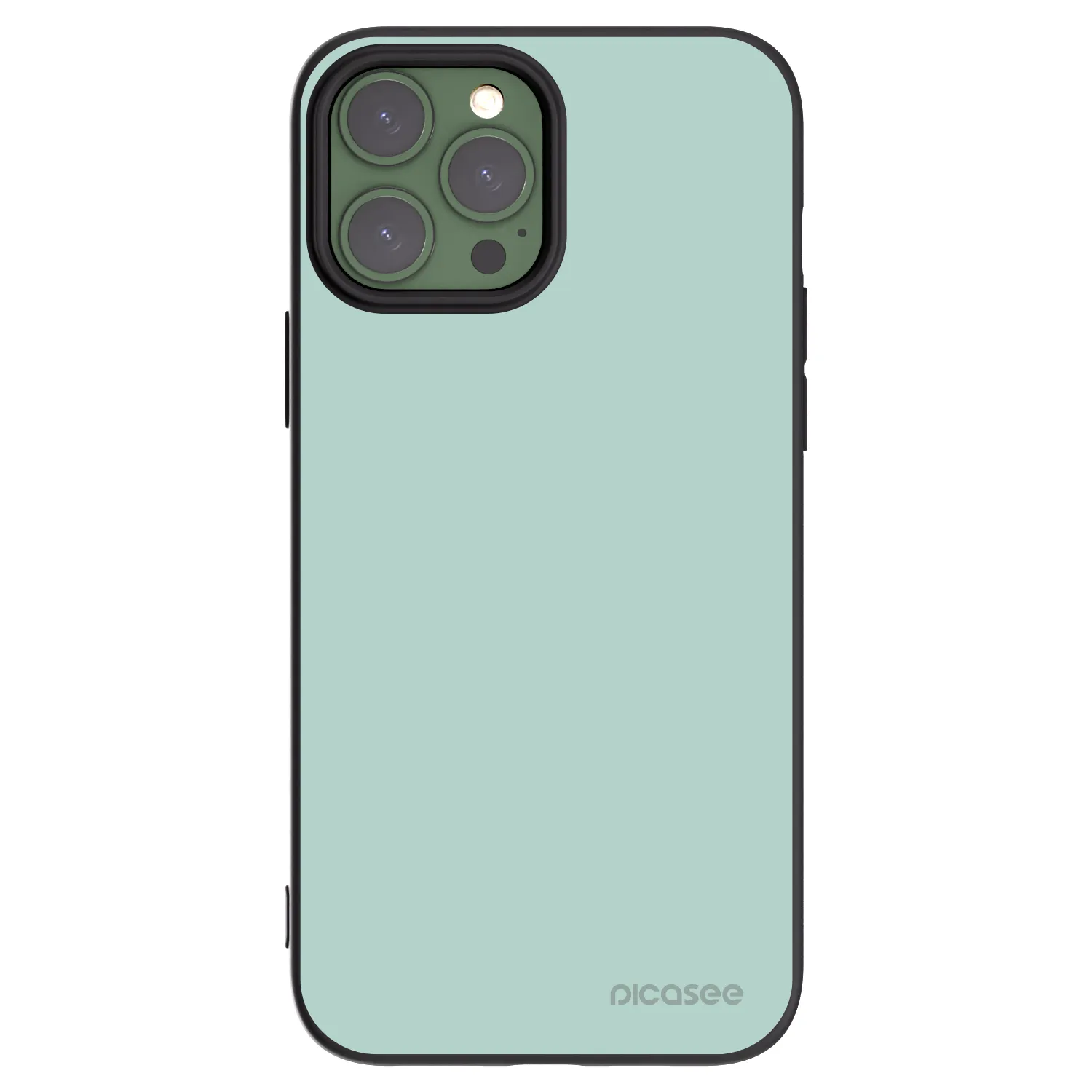 Silikónový čierny obal pre Apple iPhone 13 Pro Max - Pastel Charm