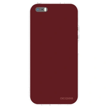 Picasee silikónový prehľadný obal pre Apple iPhone 5/5S/SE - Red Bliss
