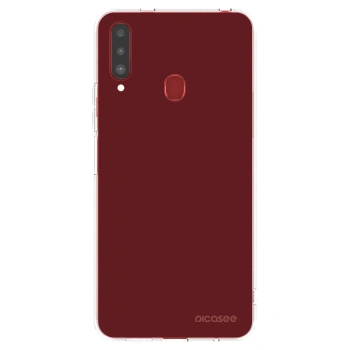 Picasee silikónový prehľadný obal pre Samsung Galaxy A20s - Red Bliss