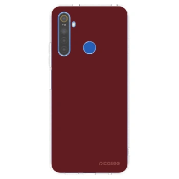 Picasee silikónový prehľadný obal pre Realme 5 - Red Bliss
