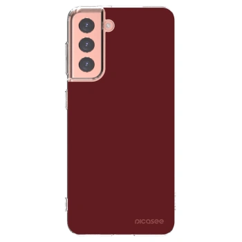 Picasee silikónový prehľadný obal pre Samsung Galaxy S21 5G G991B - Red Bliss