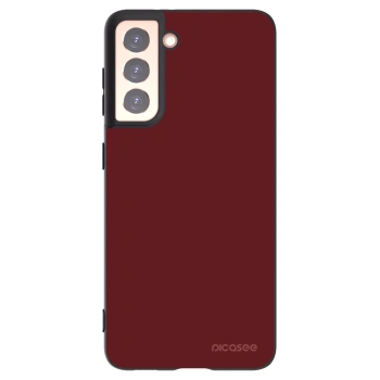 Picasee silikónový čierny obal pre Samsung Galaxy S21 5G G991B - Red Bliss