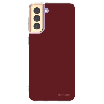 Picasee silikónový prehľadný obal pre Samsung Galaxy S21+ 5G G996F - Red Bliss