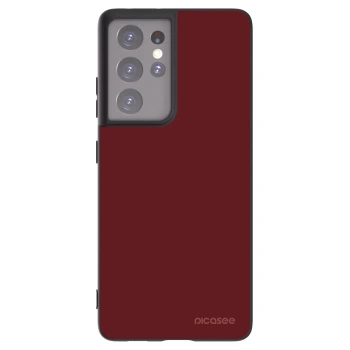 Picasee silikónový čierny obal pre Samsung Galaxy S21 Ultra 5G G998B - Red Bliss