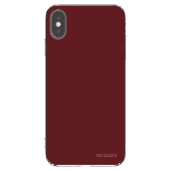 Picasee silikónový prehľadný obal pre Apple iPhone XS Max - Red Bliss