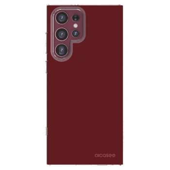 Picasee silikónový prehľadný obal pre Samsung Galaxy S22 Ultra 5G - Red Bliss
