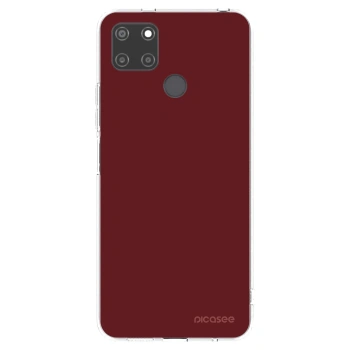Picasee silikónový prehľadný obal pre Realme C21Y - Red Bliss
