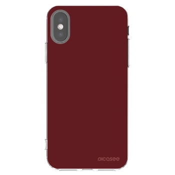 Picasee silikónový prehľadný obal pre Apple iPhone X/XS - Red Bliss