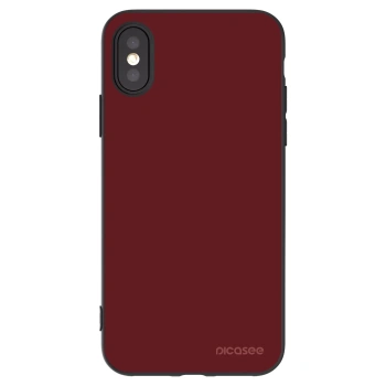 Picasee silikónový čierny obal pre Apple iPhone X/XS - Red Bliss