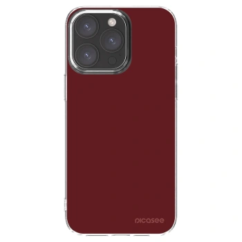 Picasee silikónový prehľadný obal pre Apple iPhone 15 Pro Max - Red Bliss