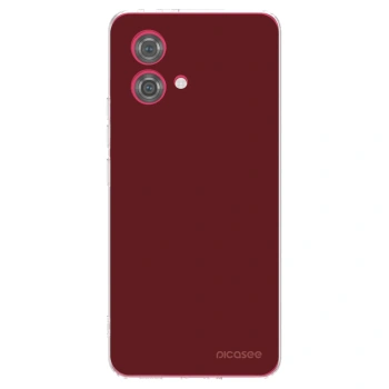 Picasee silikónový prehľadný obal pre Motorola Moto G84 5G - Red Bliss