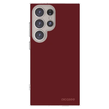 Picasee silikónový prehľadný obal pre Samsung Galaxy S24 Ultra S928B 5G - Red Bliss