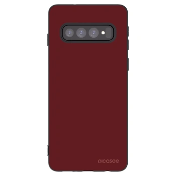 Picasee silikónový čierny obal pre Samsung Galaxy S10 G973 - Red Bliss