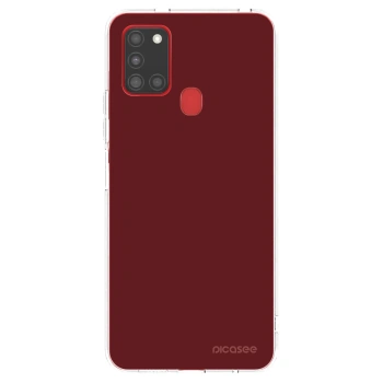 Picasee silikónový prehľadný obal pre Samsung Galaxy A21s - Red Bliss