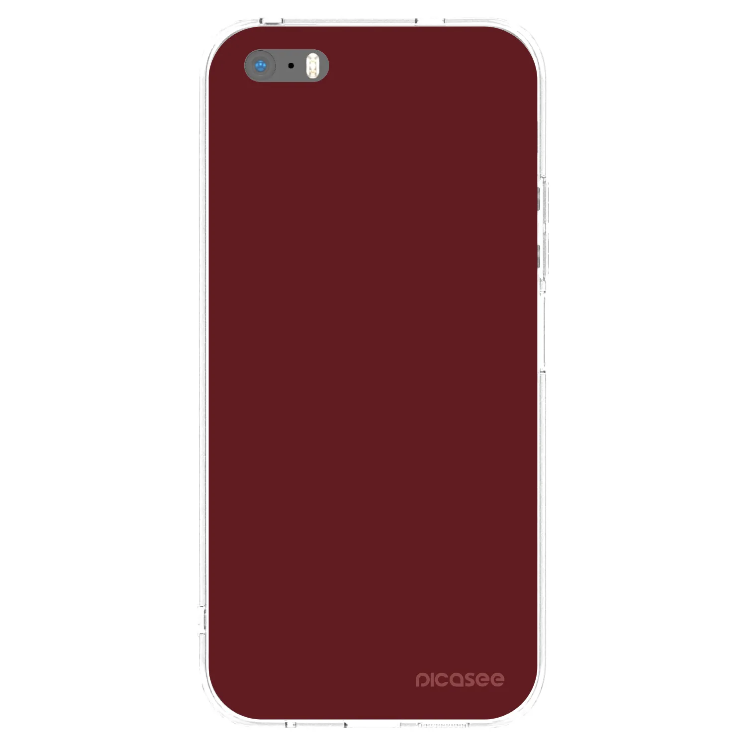 Picasee silikónový prehľadný obal pre Apple iPhone 5/5S/SE - Red Bliss