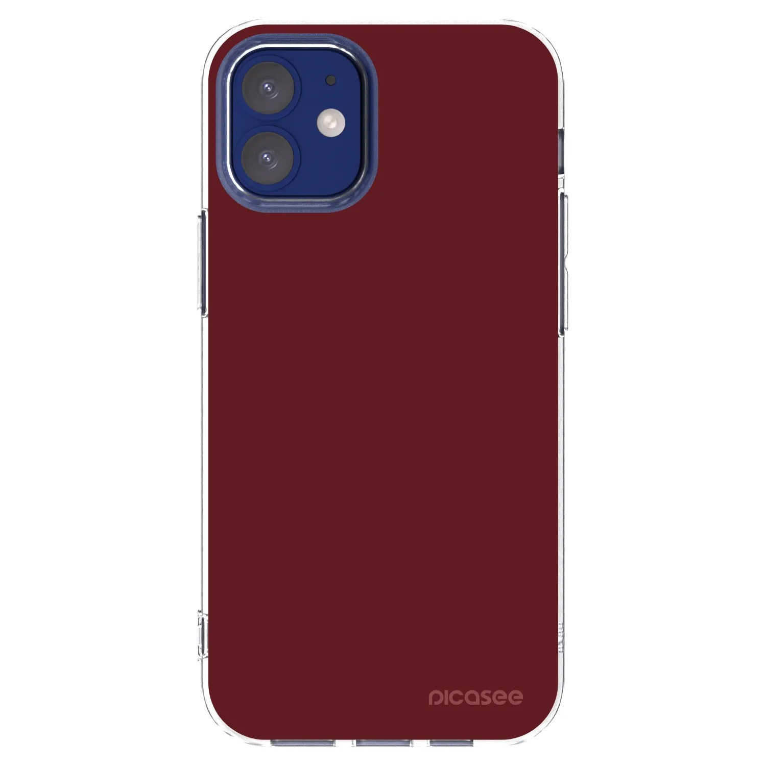 Picasee silikónový prehľadný obal pre Apple iPhone 12 mini - Red Bliss