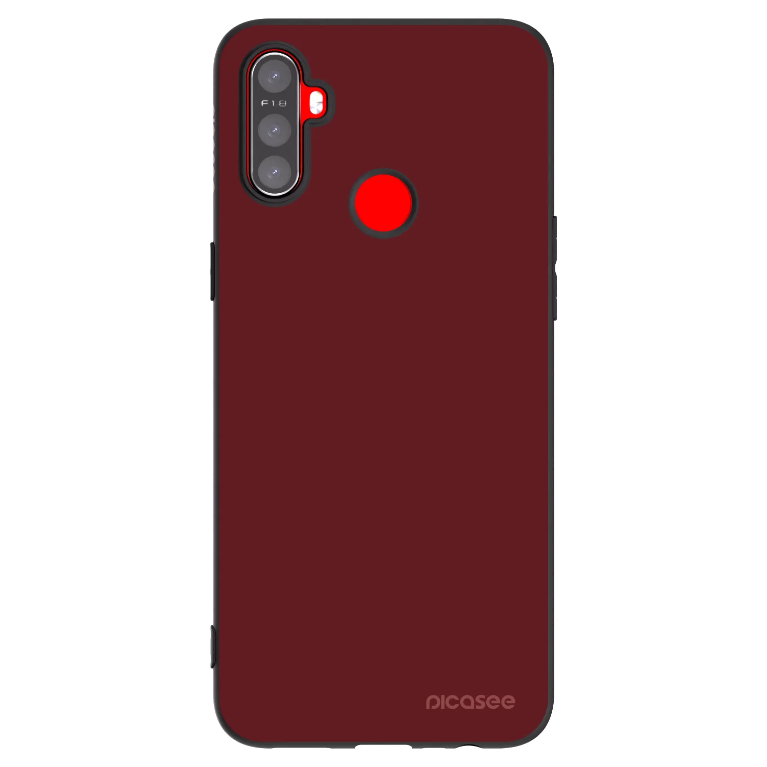Picasee silikónový čierny obal pre Realme C3 - Red Bliss