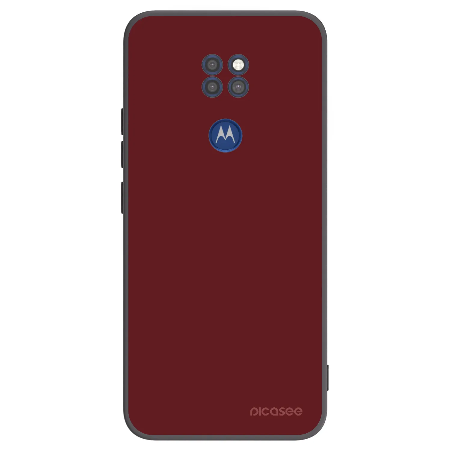 Picasee silikónový čierny obal pre Motorola Moto G9 Play - Red Bliss