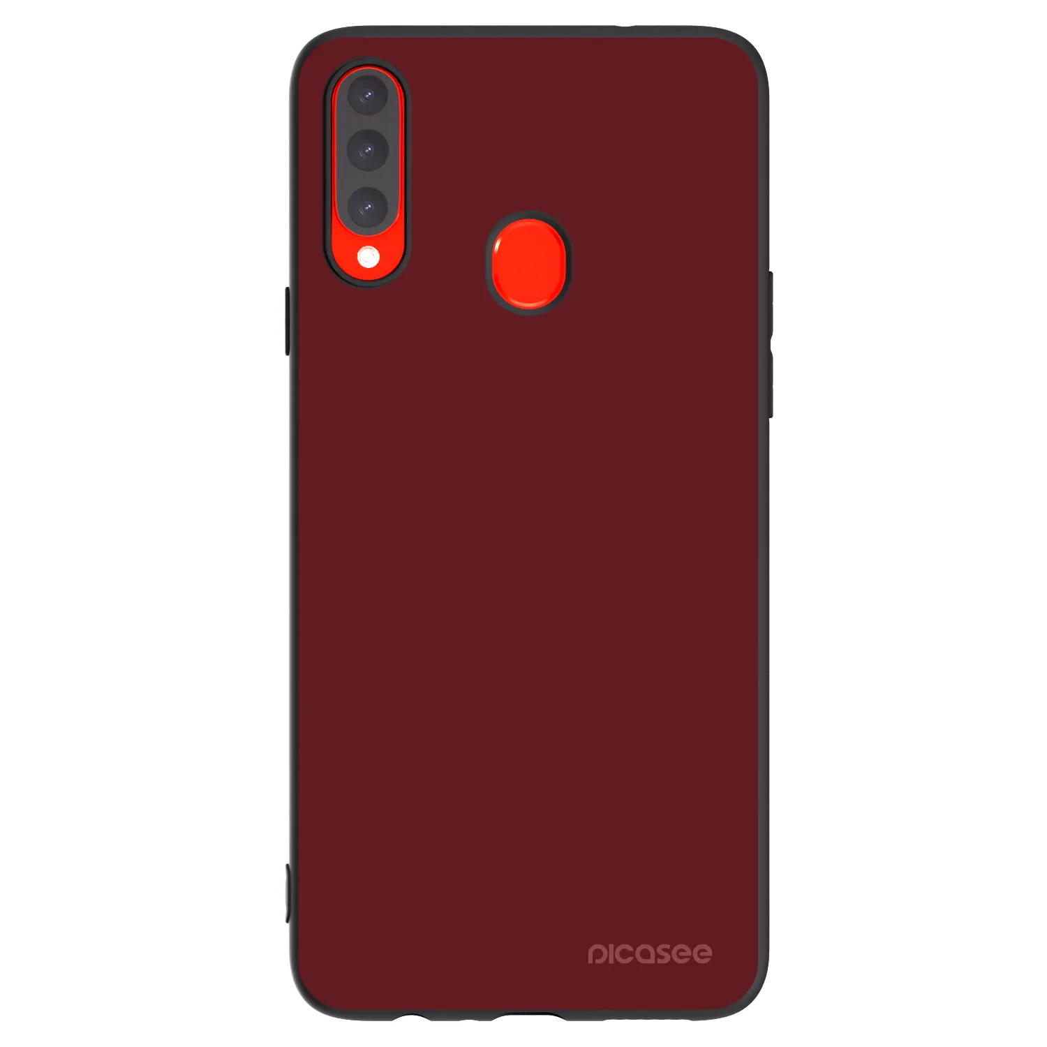 Picasee silikónový čierny obal pre Samsung Galaxy A20s - Red Bliss