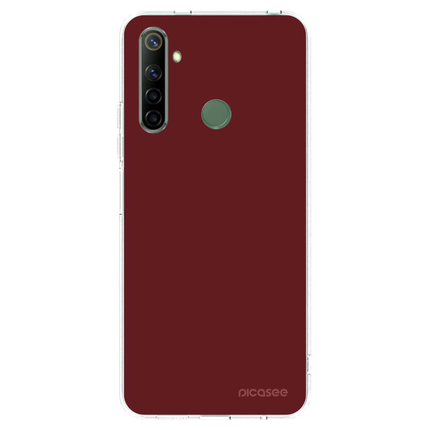 Picasee silikónový prehľadný obal pre Realme 6i - Red Bliss
