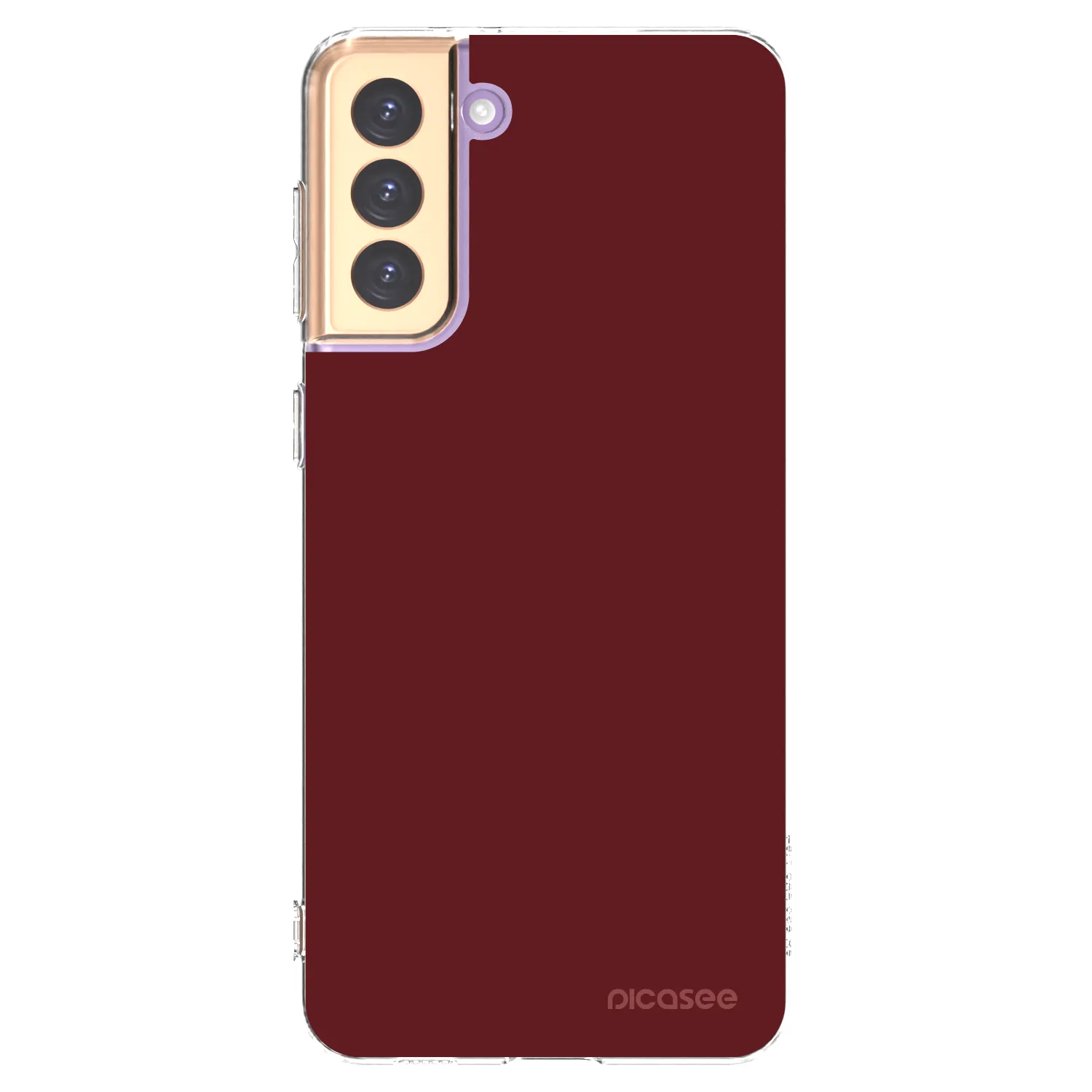 Picasee silikónový prehľadný obal pre Samsung Galaxy S21+ 5G G996F - Red Bliss