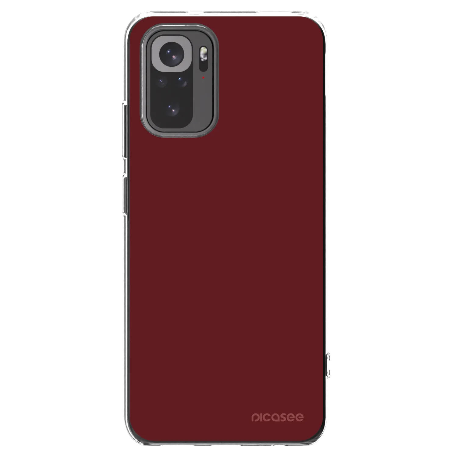 Picasee silikónový prehľadný obal pre Xiaomi Redmi Note 10 - Red Bliss