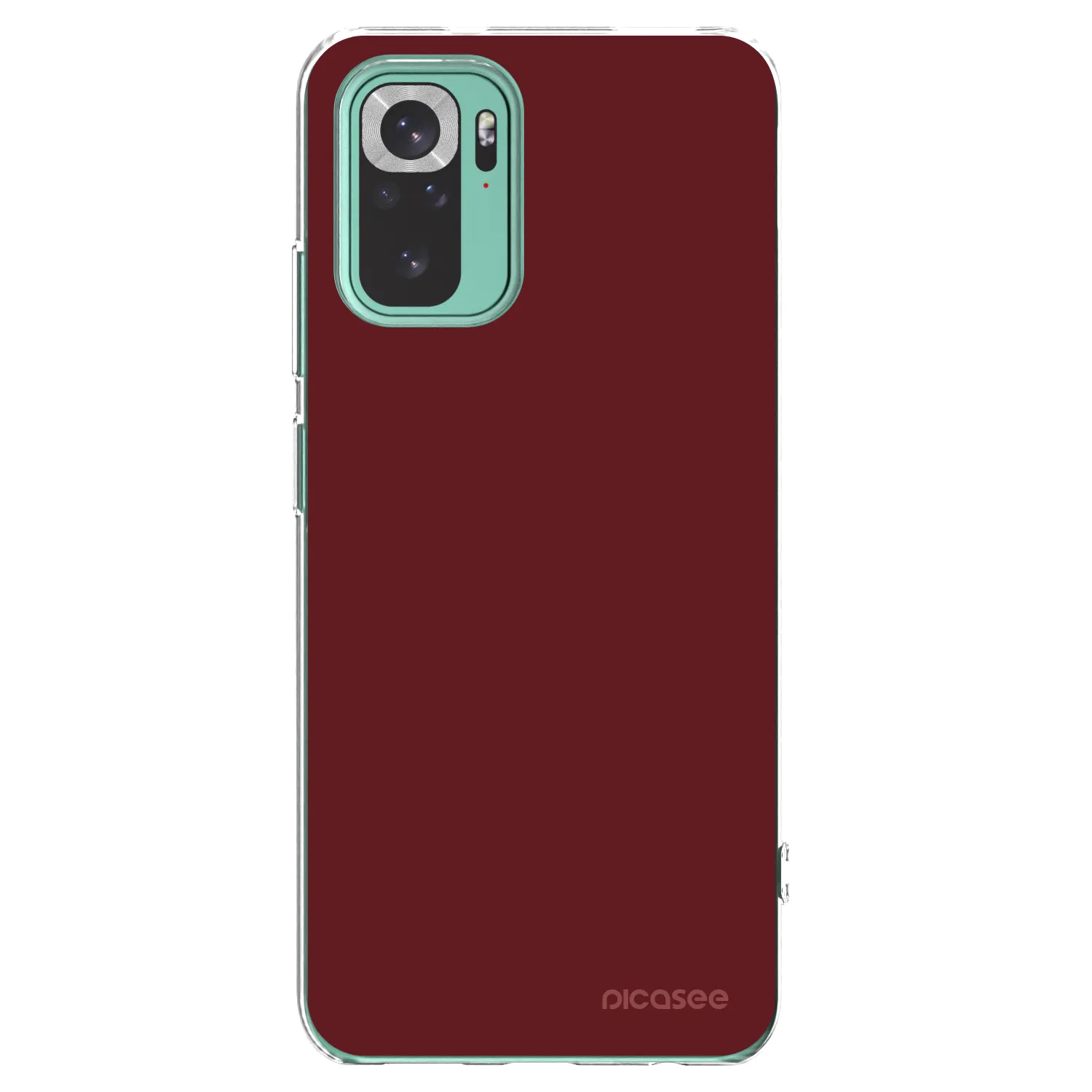 Picasee silikónový prehľadný obal pre Xiaomi Redmi Note 10 Pro - Red Bliss