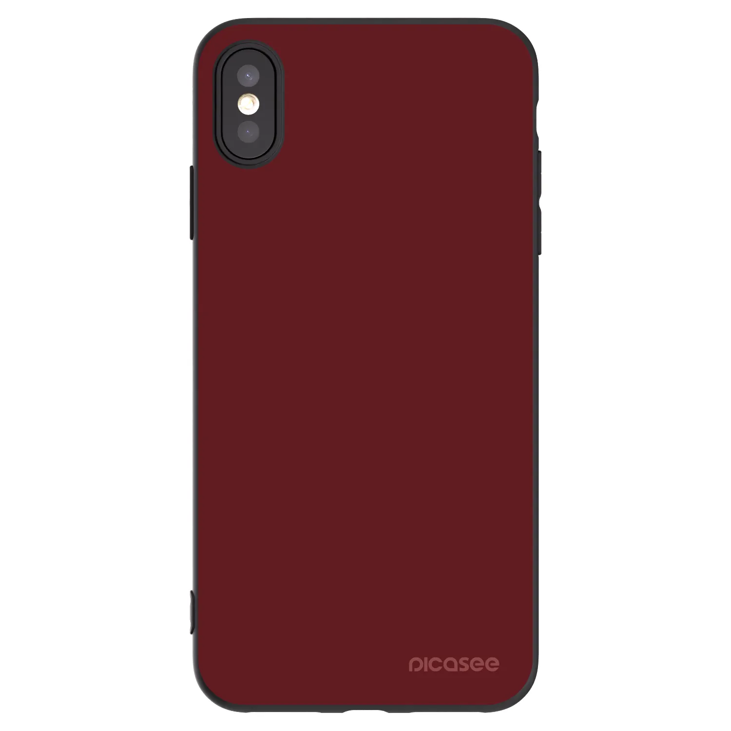 Picasee silikónový čierny obal pre Apple iPhone XS Max - Red Bliss