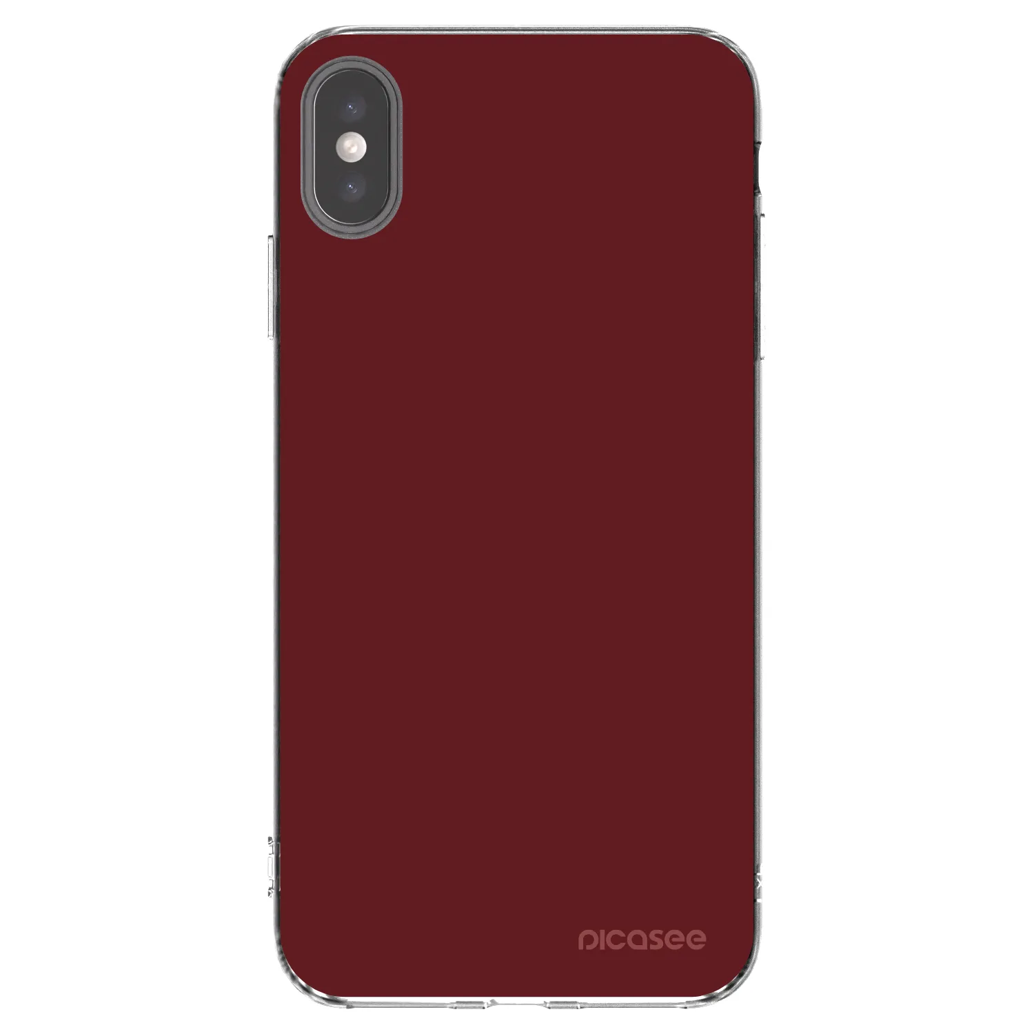 Picasee silikónový prehľadný obal pre Apple iPhone XS Max - Red Bliss