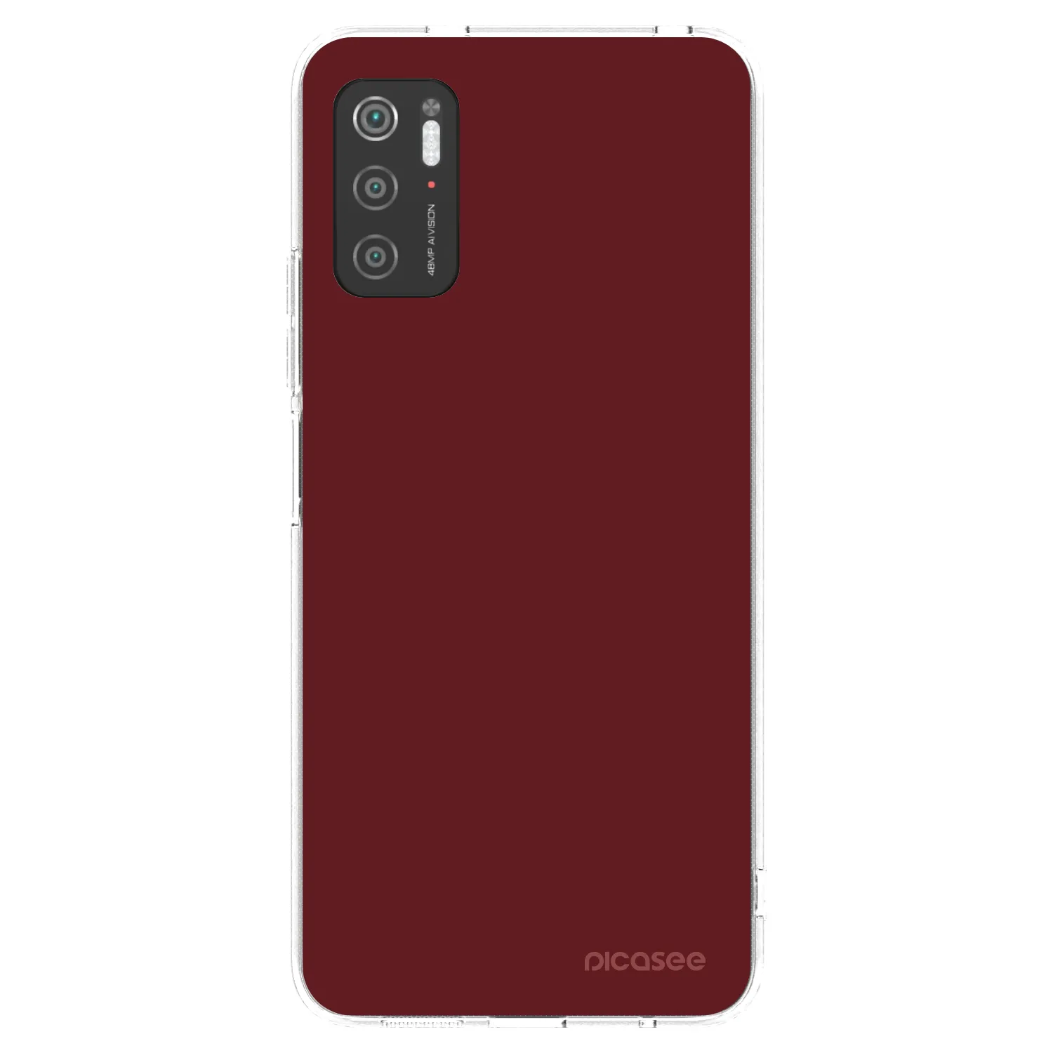 Picasee silikónový prehľadný obal pre Xiaomi Poco M3 Pro 5G - Red Bliss