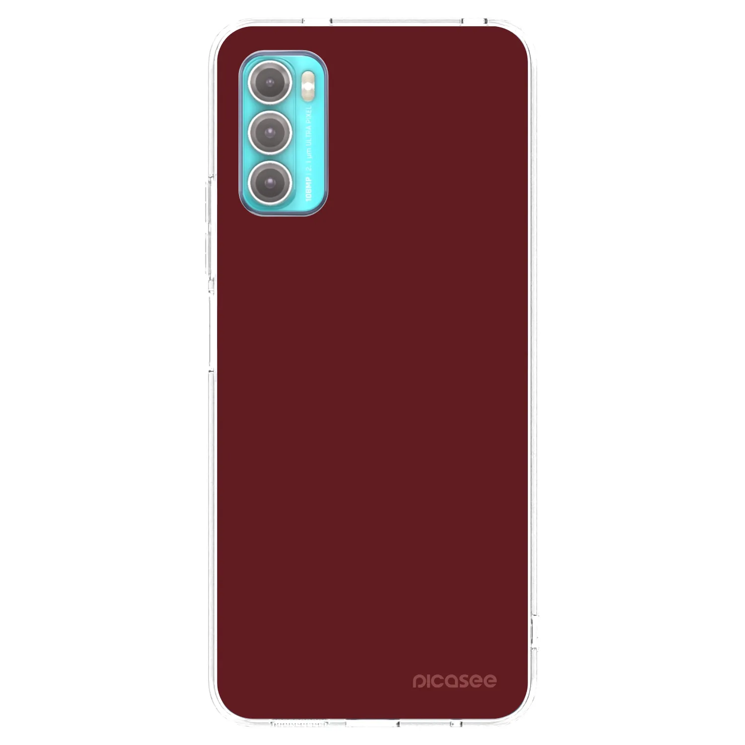 Picasee silikónový prehľadný obal pre Motorola Moto G60 - Red Bliss