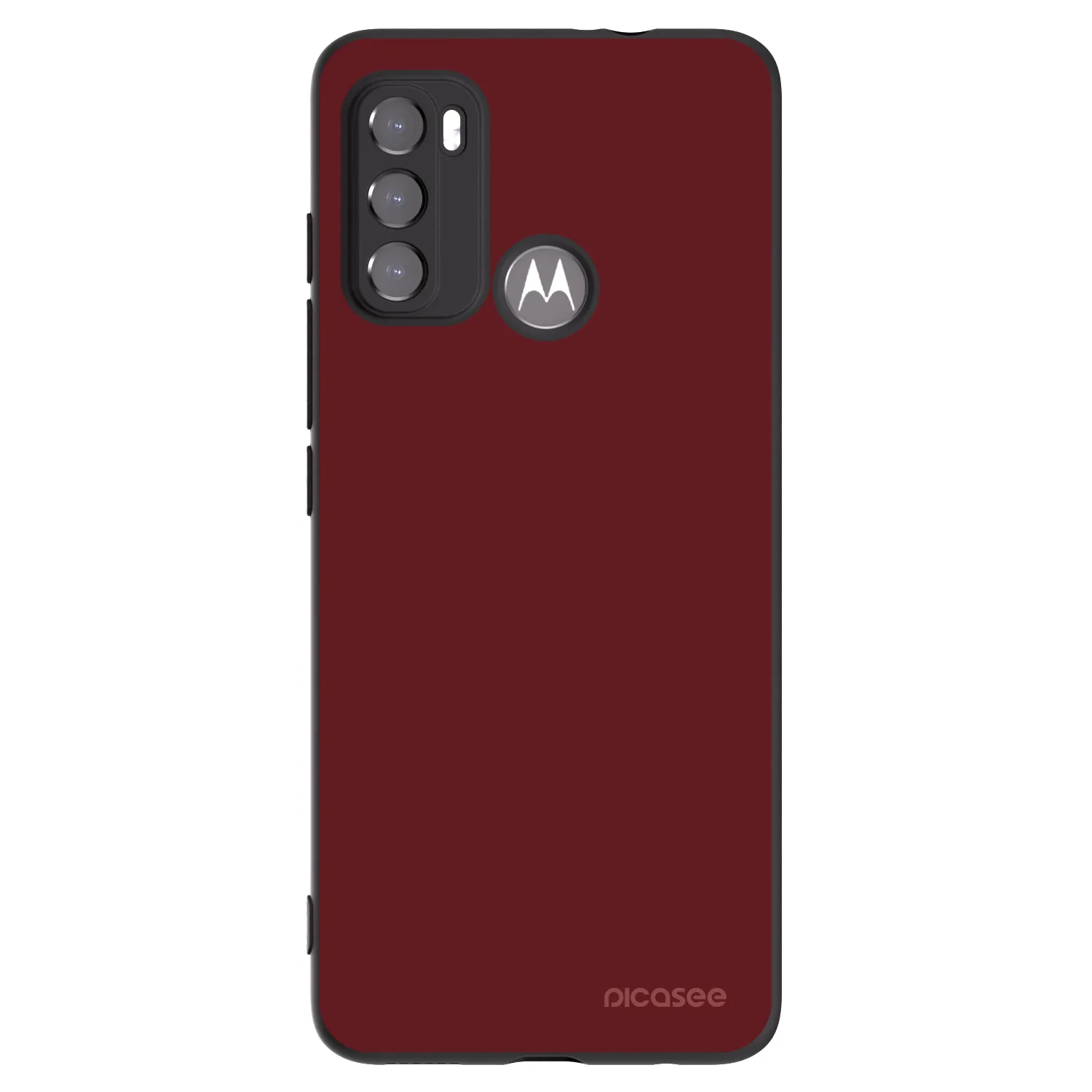 Picasee silikónový čierny obal pre Motorola Moto G60 - Red Bliss
