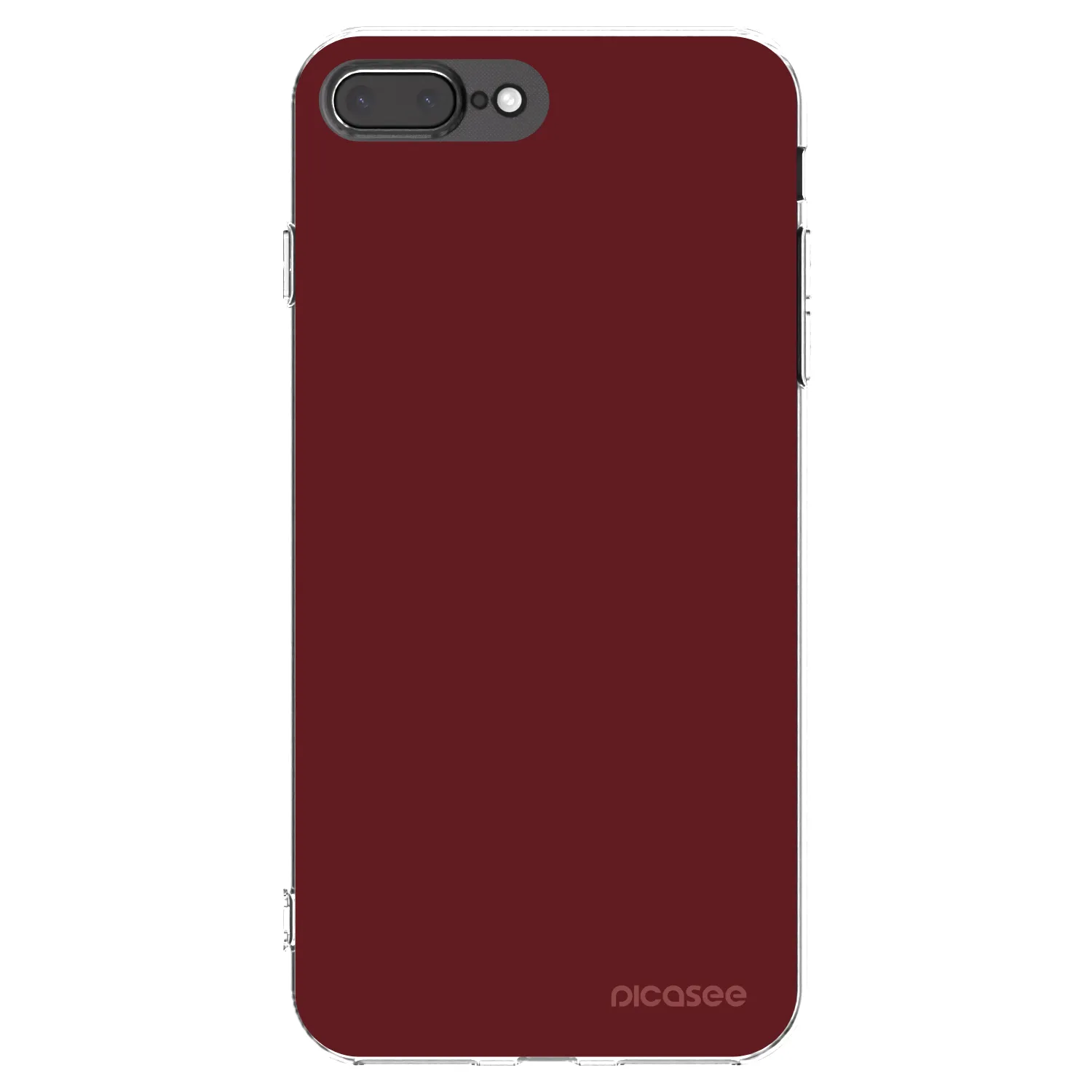 Picasee silikónový prehľadný obal pre Apple iPhone 7 Plus - Red Bliss