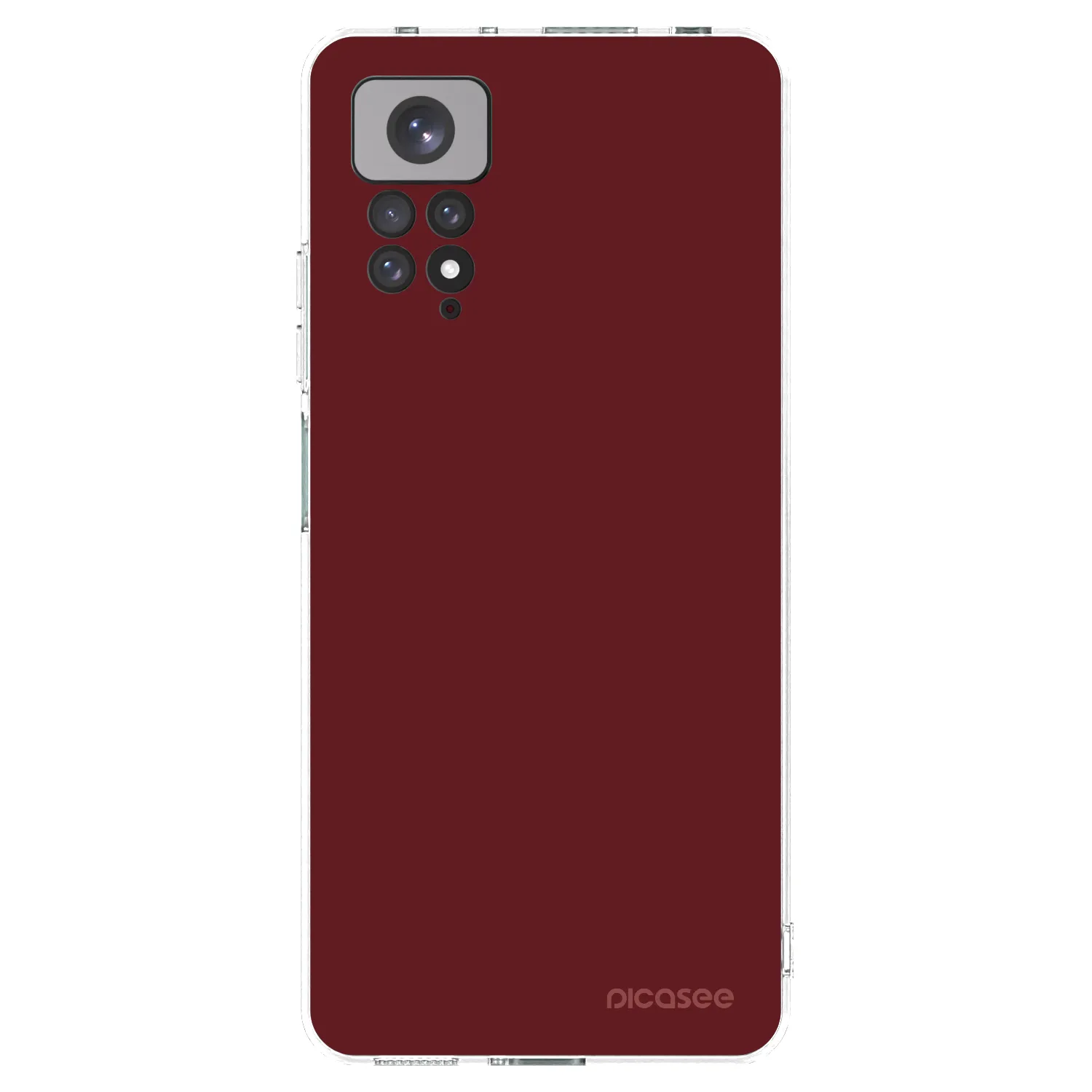 Picasee silikónový prehľadný obal pre Xiaomi Redmi Note 11S 4G - Red Bliss