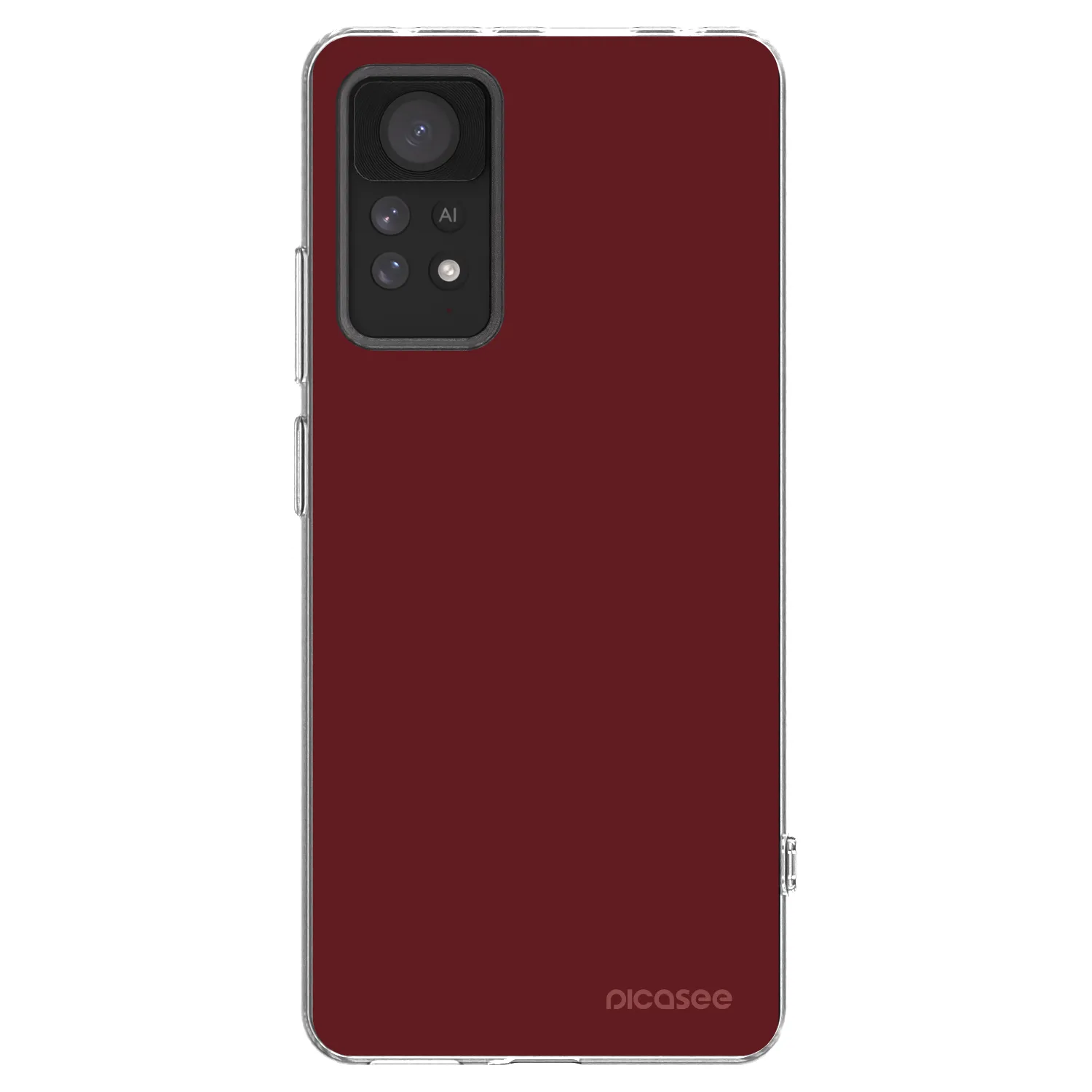 Picasee silikónový prehľadný obal pre Xiaomi Redmi Note 11 Pro - Red Bliss