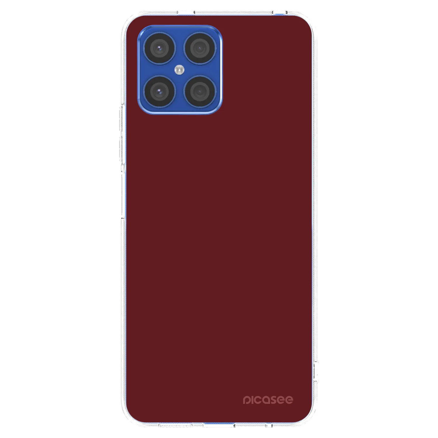 Picasee silikónový prehľadný obal pre Honor X8 4G - Red Bliss