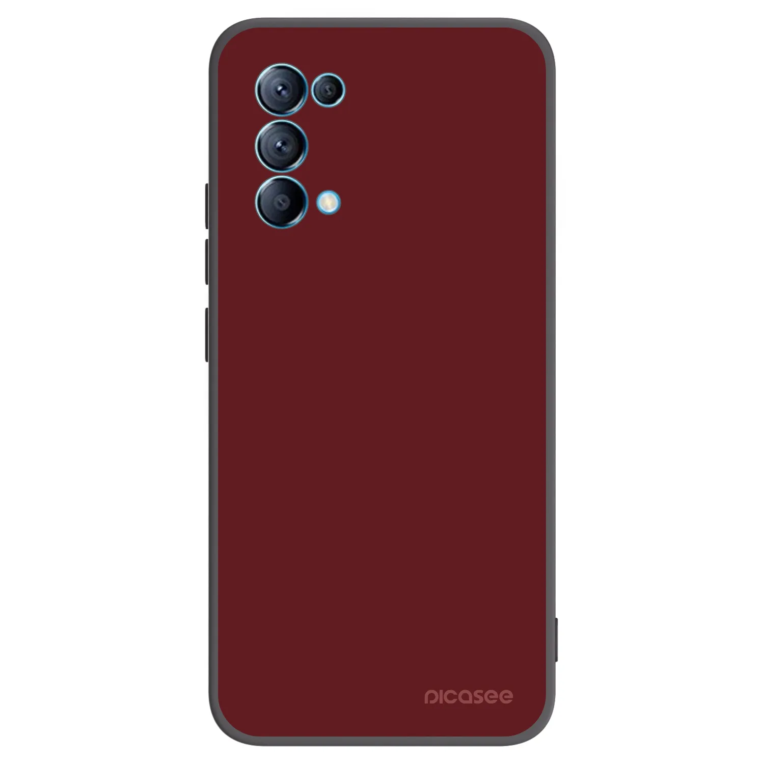 Picasee silikónový čierny obal pre OPPO A16s - Red Bliss